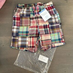 Bella Bliss Madras Shorts Size 6 NWT